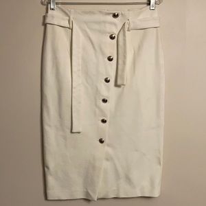 WHITE HOUSE BLACK MARKET Women’s Belted Pencil Skirt